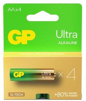 GP Ultra G-Tech LR6/AA batterijen - 4 stuks.