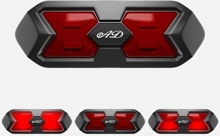 Gpcross Motorhelm Nacht Veiligheid Signaal Waarschuwingslampje Fiets Led Achterlicht Achterlicht Achterlicht Oplaadbare Waterdichte Led model- 1