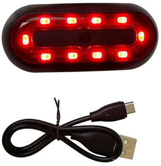 Gpcross Motorhelm Nacht Veiligheid Signaal Waarschuwingslampje Fiets Led Achterlicht Achterlicht Achterlicht Oplaadbare Waterdichte Led model- 3