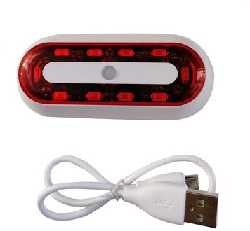 Gpcross Motorhelm Nacht Veiligheid Signaal Waarschuwingslampje Fiets Led Achterlicht Achterlicht Achterlicht Oplaadbare Waterdichte Led model- 4