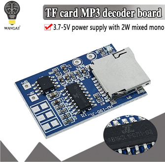 GPD2846A TF Card MP3 Decoder Board 2W Amplifier Module for Arduino GM Power Supply Module