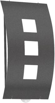 Graal buitenwandlamp met sensor antraciet, opaal