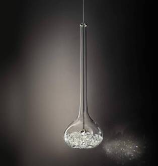 Graal hanglamp, 1-lamp helder, chroom