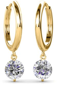 Grace Oorbellen - Goud en Kristal - One Size