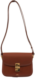 Grace Small Bag met Verstelbare Band A.p.c. , Brown , Dames - ONE Size