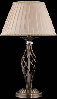 Grace tafellamp 1-lamp messing/beige messing, beige