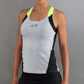 Grace Tanktop Dames-Grijs,Zwart - M