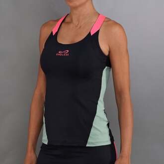 Grace Tanktop Dames-Zwart,Groen - XL