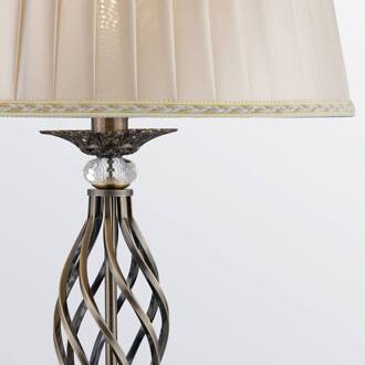 Grace vloerlamp 1-lamp messing/beige messing, beige