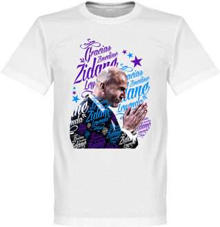 Gracias Zidane Madrid T-Shirt - Wit - S