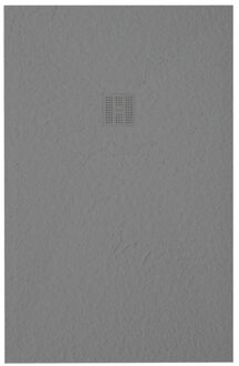 Grade Douchevloer - 180x90cm - antislip - antibacterieel - mineraalmarmer - rechthoek - mat cemento (grijs) 400000000000019494 Cemento mat