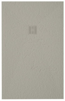 Grade douchevloer - 70x180cm - antislip - antibacterieel - mineraalmarmer - rechthoek - mat new pearl (beige) 400000000000019894 New pearl mat