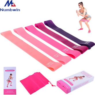 Gradient Color Five Elasticity Eight Sets Squat Men and Women Peach Hip Elastic Force Circle Yoga Tension Strap Exaggerates Hips