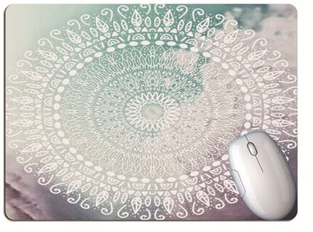 Gradiënt Kleur Mandala Muismat Student Computer Muis Antislip Notebook Pad Kantoor Toetsenbord Bescherming Pad Tafel Mat 1stk C