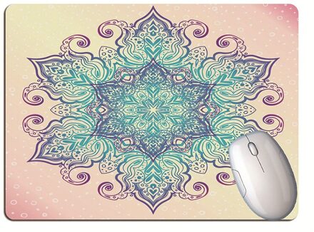 Gradiënt Kleur Mandala Muismat Student Computer Muis Antislip Notebook Pad Kantoor Toetsenbord Bescherming Pad Tafel Mat 1stk E