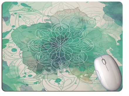 Gradiënt Kleur Mandala Muismat Student Computer Muis Antislip Notebook Pad Kantoor Toetsenbord Bescherming Pad Tafel Mat 1stk F
