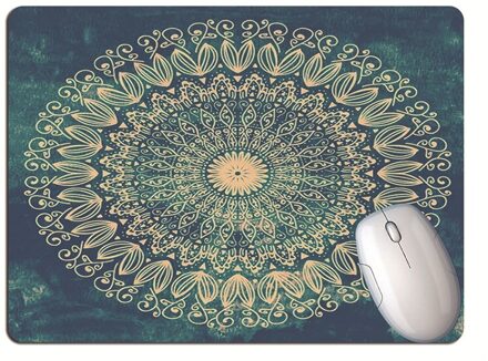 Gradiënt Kleur Mandala Muismat Student Computer Muis Antislip Notebook Pad Kantoor Toetsenbord Bescherming Pad Tafel Mat 1stk G