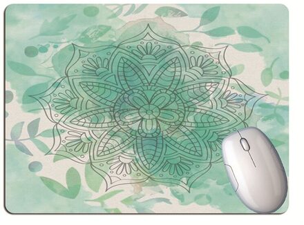 Gradiënt Kleur Mandala Muismat Student Computer Muis Antislip Notebook Pad Kantoor Toetsenbord Bescherming Pad Tafel Mat 1stk J
