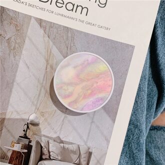 Gradiënt Marmeren Grain Folding Stand Houder Voor Mobiele Telefoon Voor Iphone11 Pro Max Voor Huawei Voor Samsung Grip Krimp Beugel stijl 6