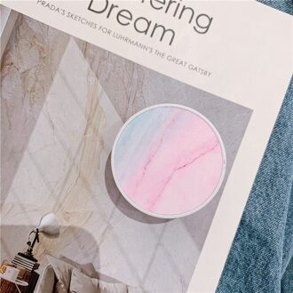 Gradiënt Marmeren Grain Folding Stand Houder Voor Mobiele Telefoon Voor Iphone11 Pro Max Voor Huawei Voor Samsung Grip Krimp Beugel stijl 7