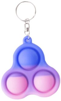 Gradiënt Siliconen Vinger Zintuiglijke Speelgoed Sleutelhanger Voor Kinderen Volwassen Gradiënt Handheld Mini Stress Relief Hand Speelgoed Voor Angst Autism DT1880H02