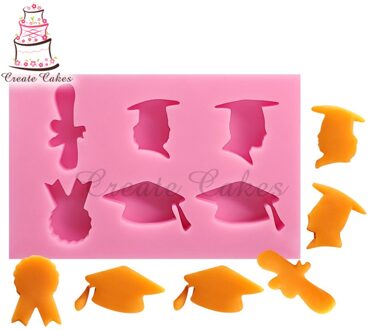 Graduation Mallen Fondant Chocolade Silicone Mold Bakken Wedding Cake Decorating Tool Cake Decorating Mould Cake Tool