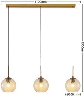 Grady hanglamp zandzwart, transparant