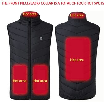 Grafeen Verwarming Vest USB Usb Warmer Warmte Heater Mannen Vrouwen Elektrische Warmer Vest Winter Body Warmer Skiën Verwarming Pad XXXXL