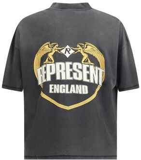 Grafisch T-shirt Relaxed Fit Grijs