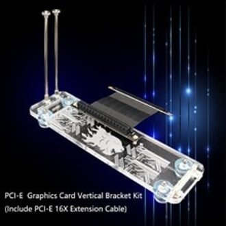 Grafische Kaart Verticale Houder met RGB LED Licht en PCI-E Verlengkabel Vaste GPU Verticale, PCI-E 3.0 16X