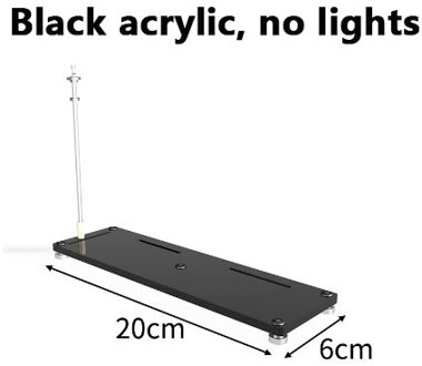 Grafische Kaart Verticale Verticale Verticale Conversie Beugel Rgb Led Steering Display Grafische Kaart Ondersteuning Pcie Verlengkabel zwart Acrylic