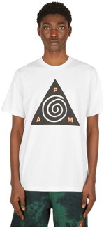 Grafische Print Spiral T-shirt P.a.m. , White , Heren - 2XL