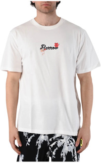 Grafische Print T-shirt Barrow , White , Heren - L,M,S,Xs