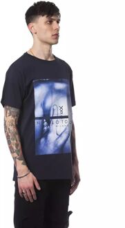 Grafische T-shirt Milano Stijl - maat Navy