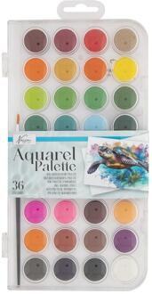 Grafix Aquarel palet 36 kleuren multi