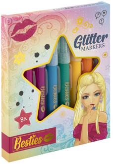 Grafix Besties Glitter Markeerstiften Set 8-delig
