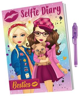 Grafix Besties Selfie dagboek met magische pen Multikleur