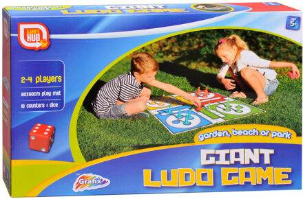 Grafix Buitenspel Giant Ludo Junior 180 Cm 18-delig