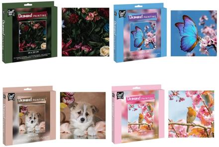 Grafix Craft ID Diamond Painting 4 ass 20x20cm multi