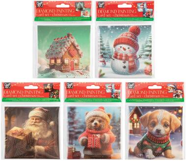 Grafix Craft ID Diamond painting kerstkaarten