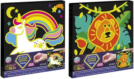 Grafix Diamond Painting Canvas 20x20cm verschillende