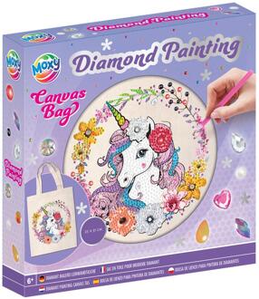 Grafix Diamond Painting tas 25x31cm roze