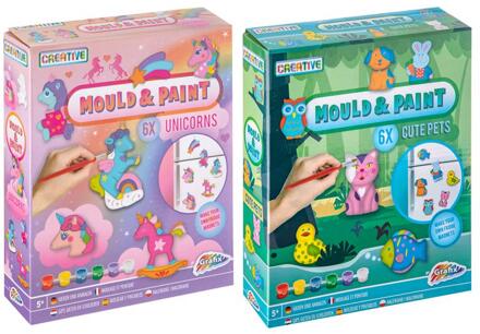 Grafix Giet en schilder Unicorn/cute pet