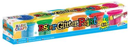 Grafix Glitterverf kids - 6 x 40 ml