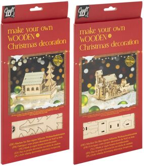 Grafix Maak je eigen houten kersthuis