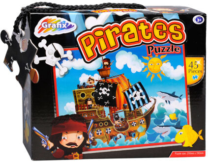 Grafix Puzzel Piraat 45st.