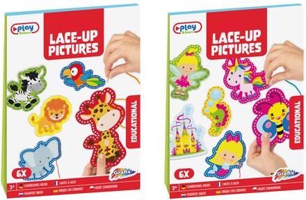 Grafix Rijgfigurenset 6 stuks