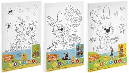 Grafix Schilderen op nummer Pasen op canvas