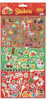 Grafix Sint Stickerset 200-delig 30x17cm multi