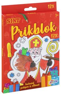 Grafix Sinterklaas Prikblok 12 Prikkaarten 15x20 Cm